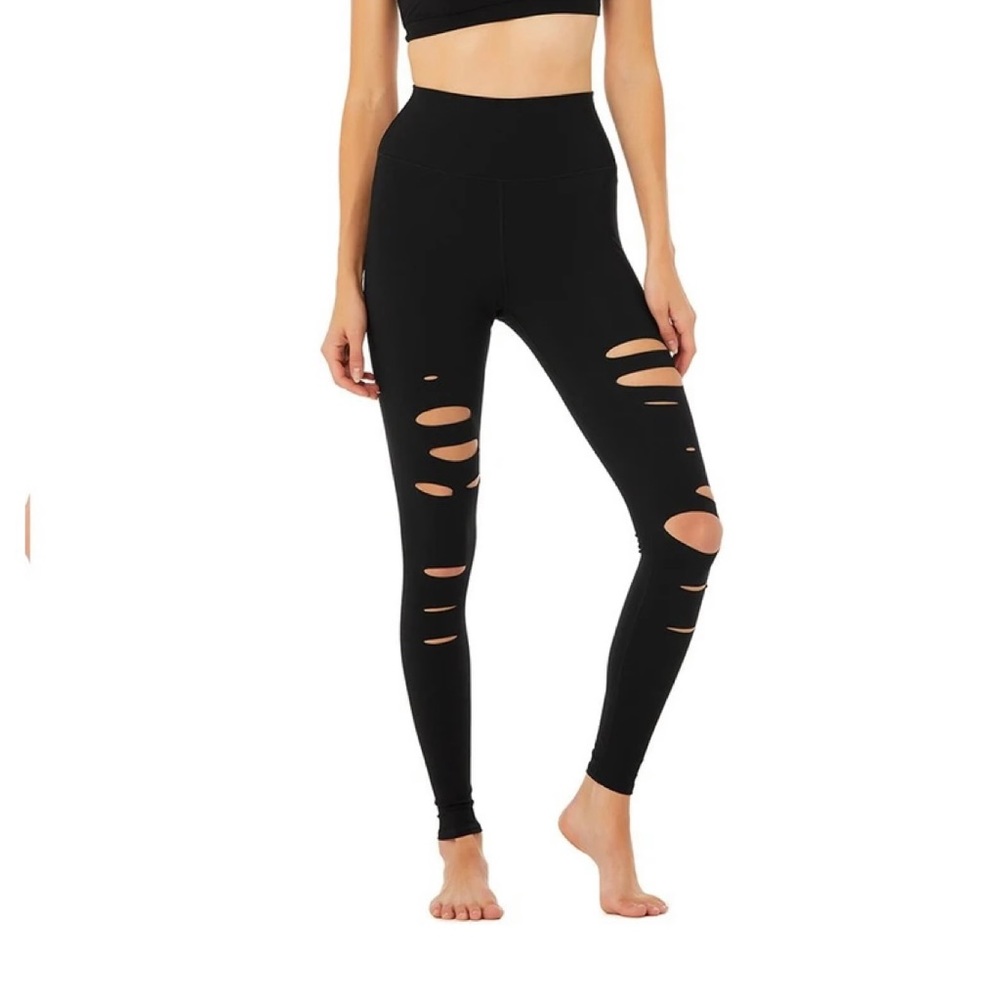 Alo Yoga 7/8 Ripped Warrior Leggings